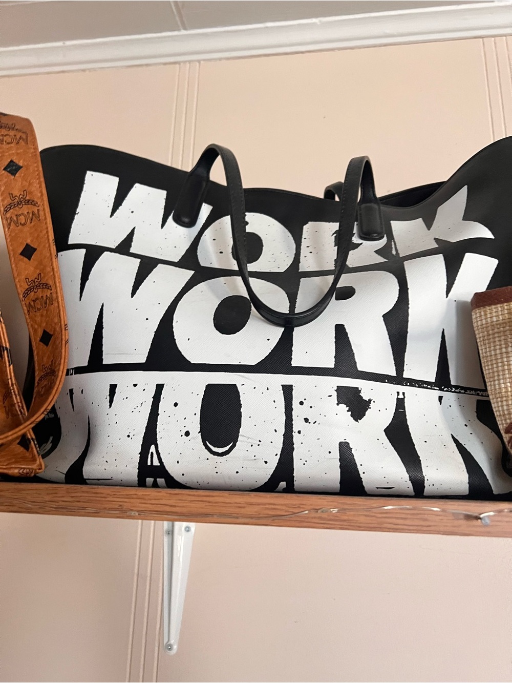 Black & White Graphic Tote Bag - Stylish Everyday Carry